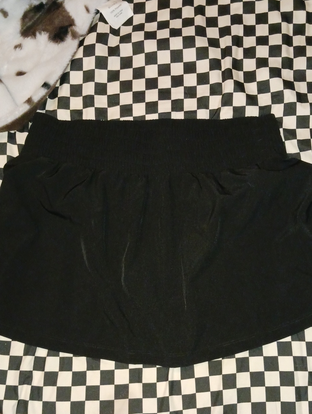GAP Black Elastic-Waist Mini Skort